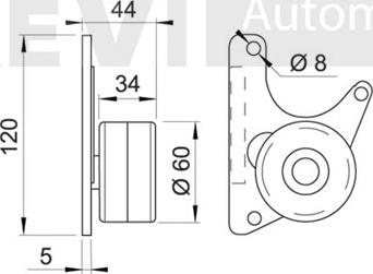 Trevi Automotive TD1138 - Umlenk / Führungsrolle, Zahnriemen alexcarstop-ersatzteile.com