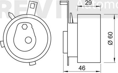 Trevi Automotive TD1308 - Spannrolle, Zahnriemen alexcarstop-ersatzteile.com