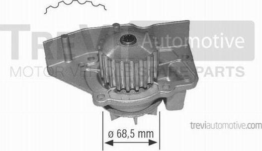 Trevi Automotive TP491 - Wasserpumpe alexcarstop-ersatzteile.com