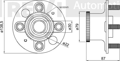 Trevi Automotive WB1993 - Radlagersatz alexcarstop-ersatzteile.com