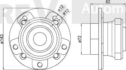 Trevi Automotive WB1156 - Radlagersatz alexcarstop-ersatzteile.com