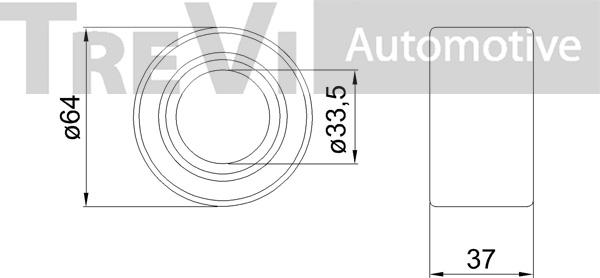 Trevi Automotive WB1206 - Radlagersatz alexcarstop-ersatzteile.com