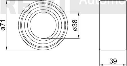 Trevi Automotive WB1786 - Radlagersatz alexcarstop-ersatzteile.com