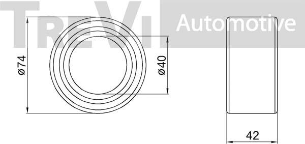 Trevi Automotive WB2170 - Radlagersatz alexcarstop-ersatzteile.com