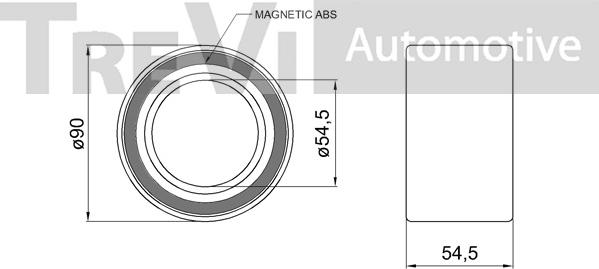 Trevi Automotive WB2327 - Radlagersatz alexcarstop-ersatzteile.com