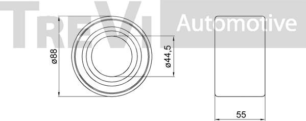 Trevi Automotive WB2216 - Radlagersatz alexcarstop-ersatzteile.com