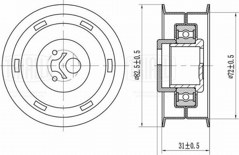 Trialli CM 6142 - Umlenk / Führungsrolle, Zahnriemen alexcarstop-ersatzteile.com