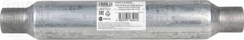 Trialli ESM 654002 - Mittelschalldämpfer, Universal alexcarstop-ersatzteile.com