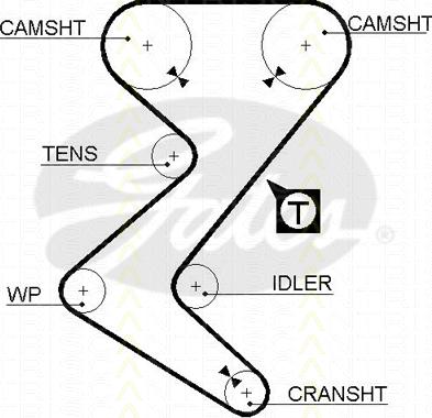 Triscan 8645 5528xs - Zahnriemen alexcarstop-ersatzteile.com