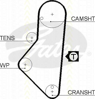 Triscan 8647 10033 - Zahnriemensatz alexcarstop-ersatzteile.com