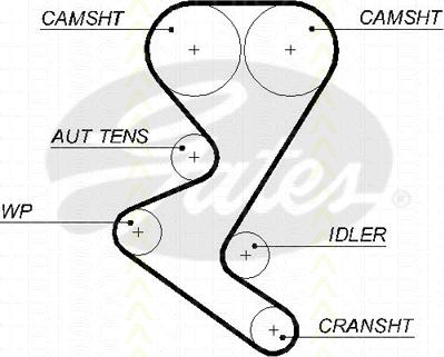 Triscan 8647 28024 - Zahnriemensatz alexcarstop-ersatzteile.com