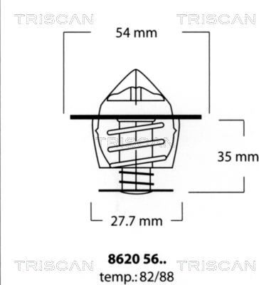 Triscan 8620 5682 - Thermostat, Kühlmittel alexcarstop-ersatzteile.com