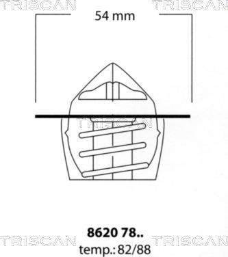 Triscan 8620 7882 - Thermostat, Kühlmittel alexcarstop-ersatzteile.com