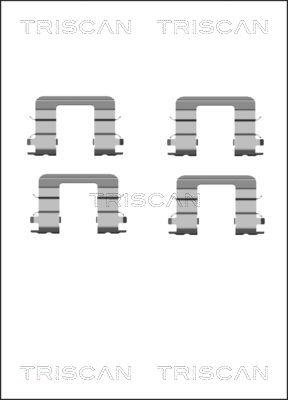 Triscan 8105 181007 - Zubehörsatz, Scheibenbremsbelag alexcarstop-ersatzteile.com