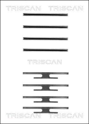 Triscan 8105 241412 - Zubehörsatz, Scheibenbremsbelag alexcarstop-ersatzteile.com