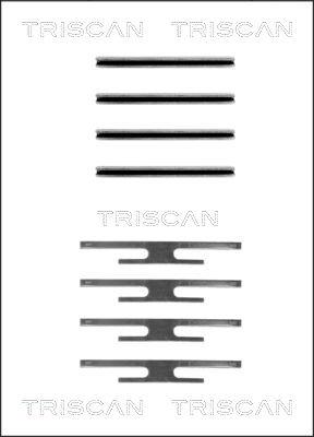 Triscan 8105 241309 - Zubehörsatz, Scheibenbremsbelag alexcarstop-ersatzteile.com