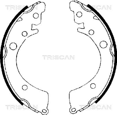 Triscan 8100 40402 - Bremsbackensatz alexcarstop-ersatzteile.com