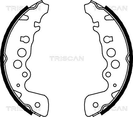 Triscan 8100 69608 - Bremsbackensatz alexcarstop-ersatzteile.com