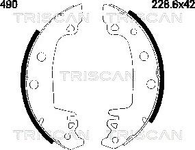 Triscan 8100 10490 - Bremsbackensatz alexcarstop-ersatzteile.com