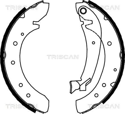 Triscan 8100 10576 - Bremsbackensatz alexcarstop-ersatzteile.com