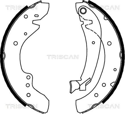 Triscan 8100 10573 - Bremsbackensatz alexcarstop-ersatzteile.com