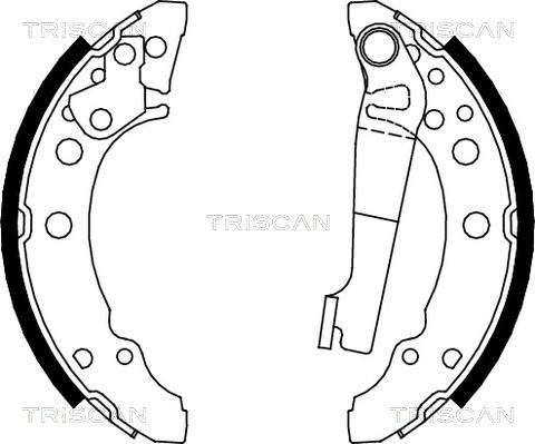 Triscan 8100 10340 - Bremsbackensatz alexcarstop-ersatzteile.com