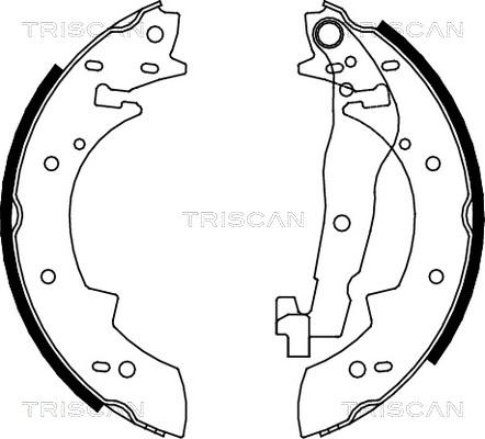 Triscan 8100 10307 - Bremsbackensatz alexcarstop-ersatzteile.com