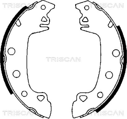 Triscan 8100 10230 - Bremsbackensatz alexcarstop-ersatzteile.com