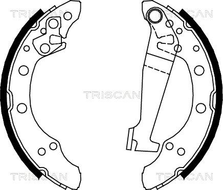 Triscan 8100 29345 - Bremsbackensatz alexcarstop-ersatzteile.com