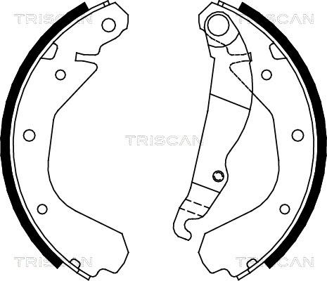 Triscan 8100 24409 - Bremsbackensatz alexcarstop-ersatzteile.com