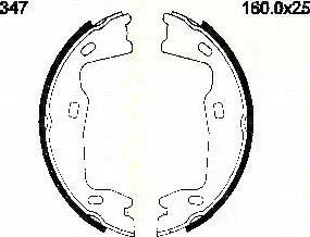 Triscan 8100 24347 - Bremsbackensatz alexcarstop-ersatzteile.com