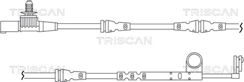 Triscan 8115 17011 - Warnkontakt, Bremsbelagverschleiß alexcarstop-ersatzteile.com