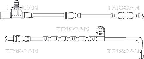 Triscan 8115 17012 - Warnkontakt, Bremsbelagverschleiß alexcarstop-ersatzteile.com