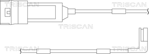 Triscan 8115 24004 - Warnkontakt, Bremsbelagverschleiß alexcarstop-ersatzteile.com