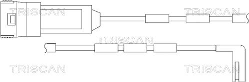 Triscan 8115 24016 - Warnkontakt, Bremsbelagverschleiß alexcarstop-ersatzteile.com