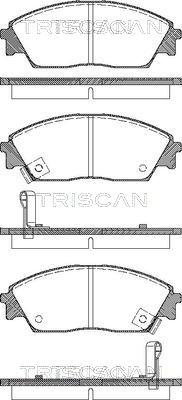 Triscan 8110 40977 - Bremsbelagsatz, Scheibenbremse alexcarstop-ersatzteile.com