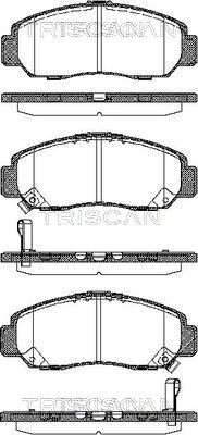 Triscan 8110 40057 - Bremsbelagsatz, Scheibenbremse alexcarstop-ersatzteile.com