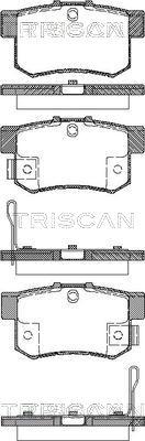 Triscan 8110 40007 - Bremsbelagsatz, Scheibenbremse alexcarstop-ersatzteile.com