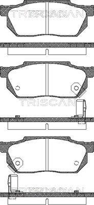 Triscan 8110 40884 - Bremsbelagsatz, Scheibenbremse alexcarstop-ersatzteile.com