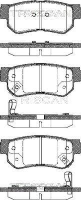 Triscan 8110 43011 - Bremsbelagsatz, Scheibenbremse alexcarstop-ersatzteile.com