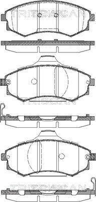 Triscan 8110 43012 - Bremsbelagsatz, Scheibenbremse alexcarstop-ersatzteile.com