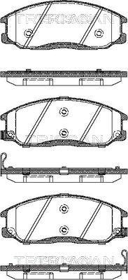 Triscan 8110 43017 - Bremsbelagsatz, Scheibenbremse alexcarstop-ersatzteile.com