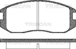 Triscan 8110 42001 - Bremsbelagsatz, Scheibenbremse alexcarstop-ersatzteile.com