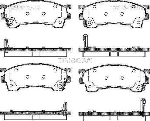 Triscan 8110 50183 - Bremsbelagsatz, Scheibenbremse alexcarstop-ersatzteile.com