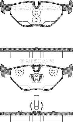 Triscan 8110 65002 - Bremsbelagsatz, Scheibenbremse alexcarstop-ersatzteile.com