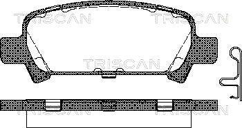 Triscan 8110 68174 - Bremsbelagsatz, Scheibenbremse alexcarstop-ersatzteile.com