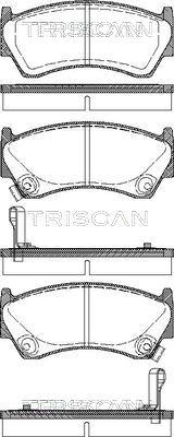 Triscan 8110 14005 - Bremsbelagsatz, Scheibenbremse alexcarstop-ersatzteile.com