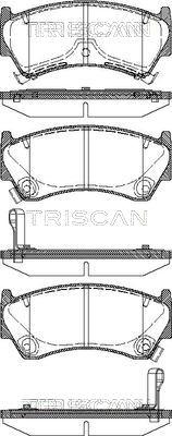 Triscan 8110 14008 - Bremsbelagsatz, Scheibenbremse alexcarstop-ersatzteile.com