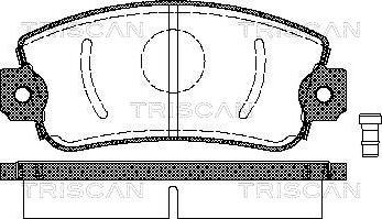 Triscan 8110 15505 - Bremsbelagsatz, Scheibenbremse alexcarstop-ersatzteile.com