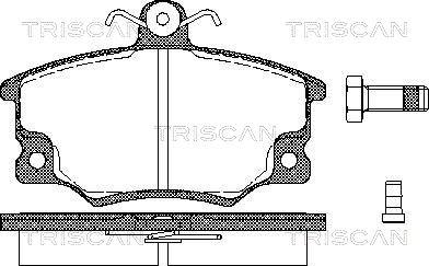 Triscan 8110 15508 - Bremsbelagsatz, Scheibenbremse alexcarstop-ersatzteile.com